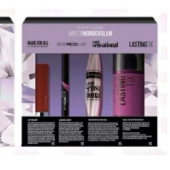 Maybelline Winter Wonder Glam Total Look Kit Limited Edition 4 Pc Set NEW - Picture 3 of 5